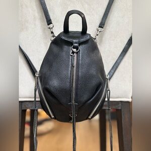 Rebecca Minkoff Julian Convertible Leather Mini Backpack with Tassles